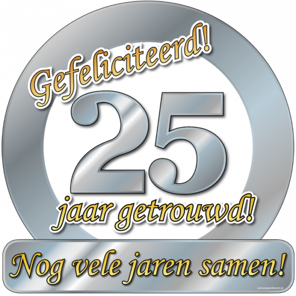 Huldeschild - Special - 25jr getrouwd