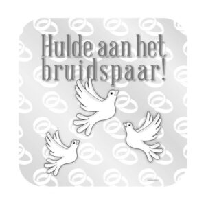 Huldeschild Hulde aan het bruidspaar