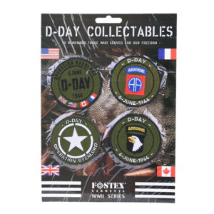Kaart emblemen D-Day collectables stof