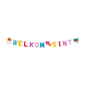 Kartonnen Letterslinger Welkom Sint