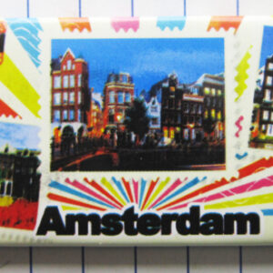 Koelkastmagneet Amsterdam panorama (kleur)