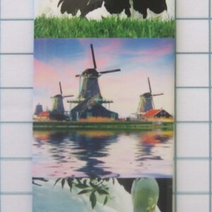 Koelkastmagneet Holland (koe,molen,zwaan)