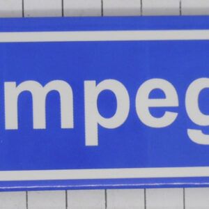 Koelkastmagneet Lampegat straatbord