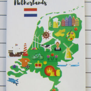 Koelkastmagneet plattegrond Nederland