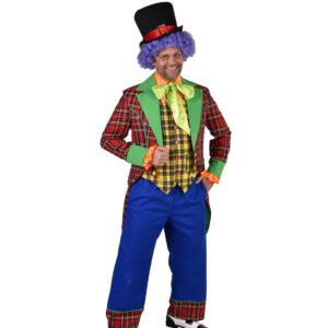 Kostuum Clown Lux 3-delig