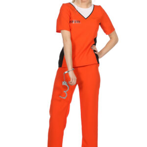 Kostuum Jailbird orange