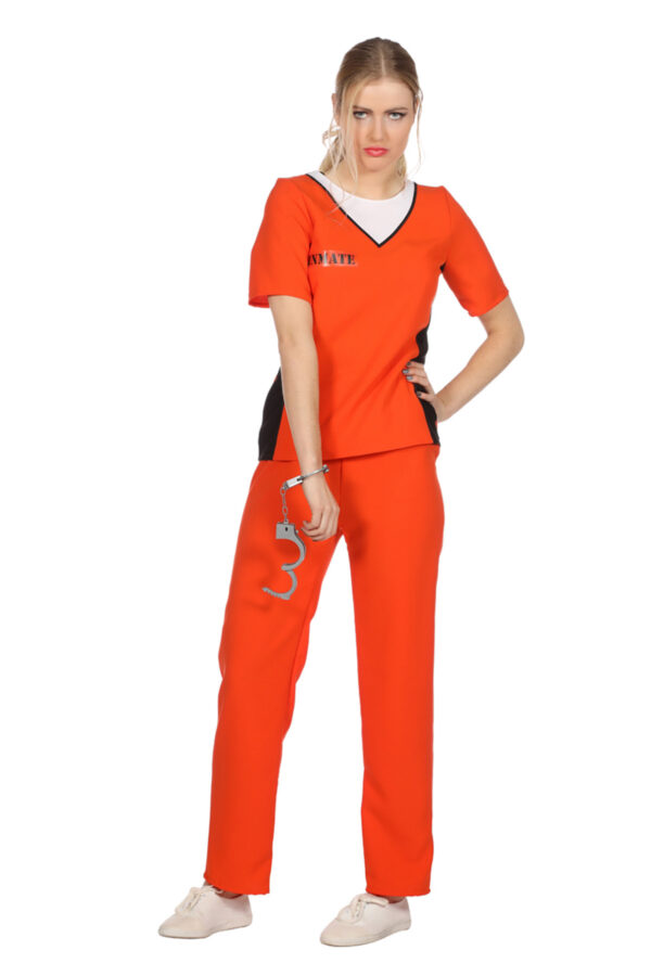 Kostuum Jailbird orange