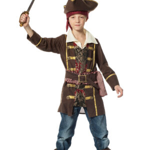 Kostuum Piratenjas bruin