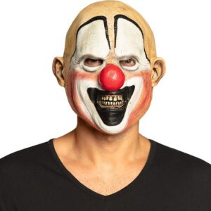Latex hoofdmasker Mean clown