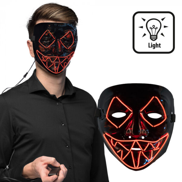 Led-masker Killer smile rood