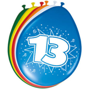 Leeftijdsballonnen 13 jr