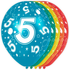 Leeftijdsballonnen 5 jr