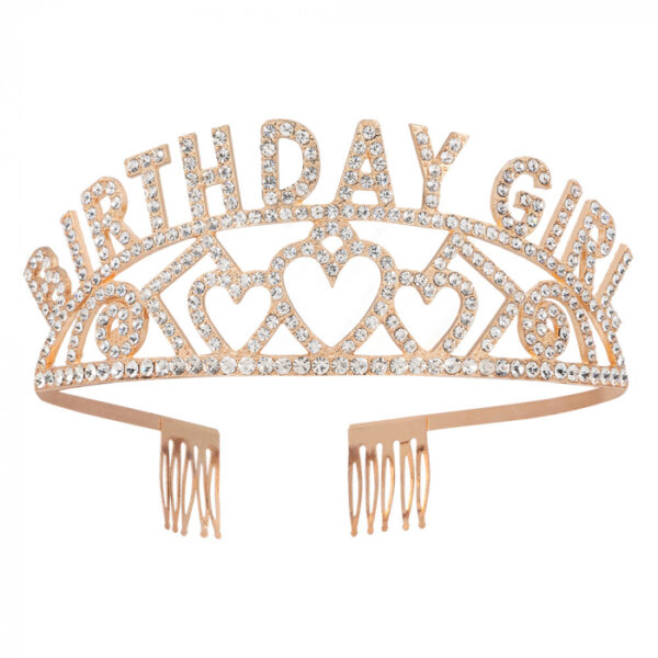 Metalen tiara Birthday Girl