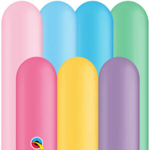 Modelleerballonnen kleurenmix pastel