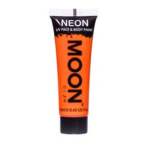 Neon UV face & body paint oranje