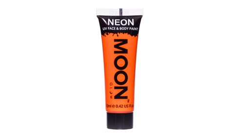 Neon UV face & body paint oranje