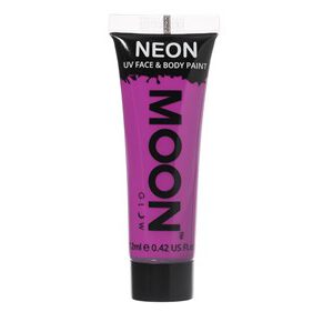 Neon UV face & body paint purple