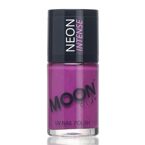 Neon UV nail-polish purple