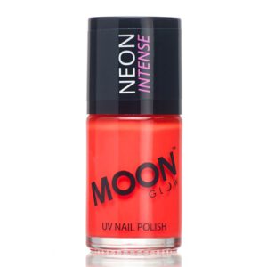 Neon UV nail-polish red
