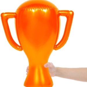 Opblaas cup (trophy) Oranje 45cm