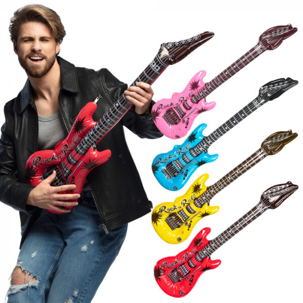 Opblaasbare gitaar (4 kleuren)