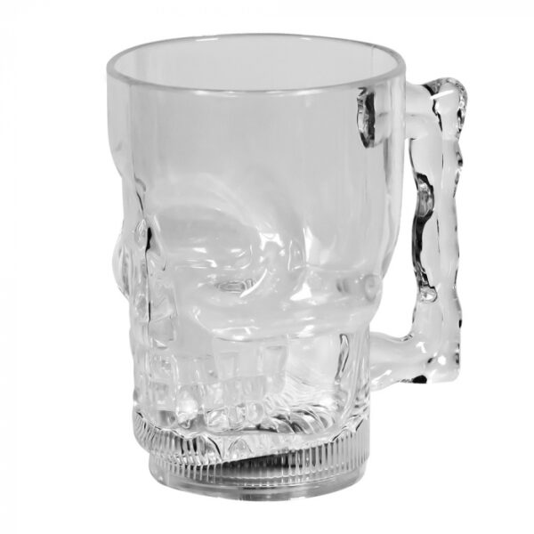 Oplichtend plastic drinkglas Schedel