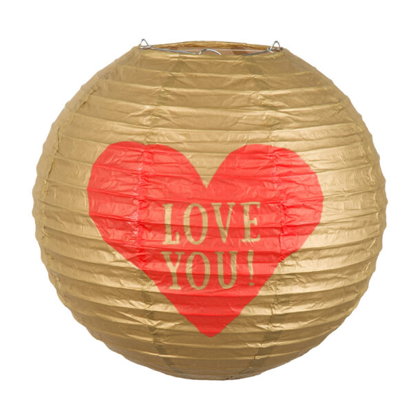 Papieren Lampion Love - 25cm