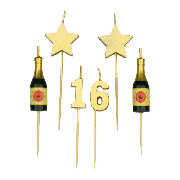 Party cake candles - 16