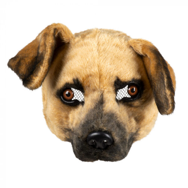 Pluchen halfmasker Hond