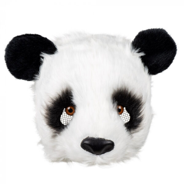 Pluchen halfmasker Panda