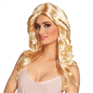 Pruik Disco doll blond