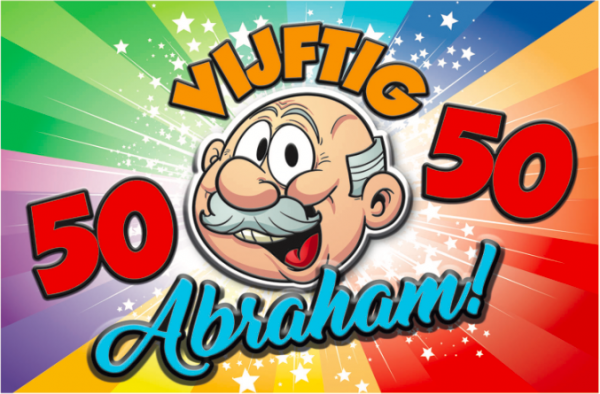 Deurplaat Abraham Rainbow
