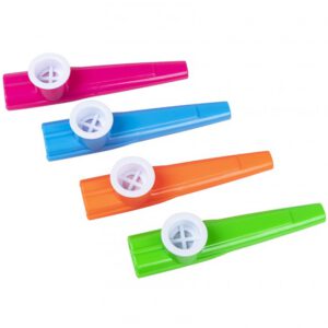 Set 4 kazoos assorti.