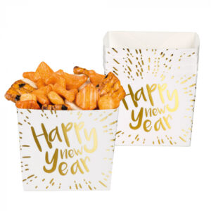 Set 6 bakjes "Happy New Year"