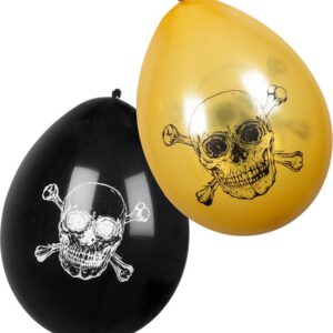 Set 6 latex ballonnen Piraten