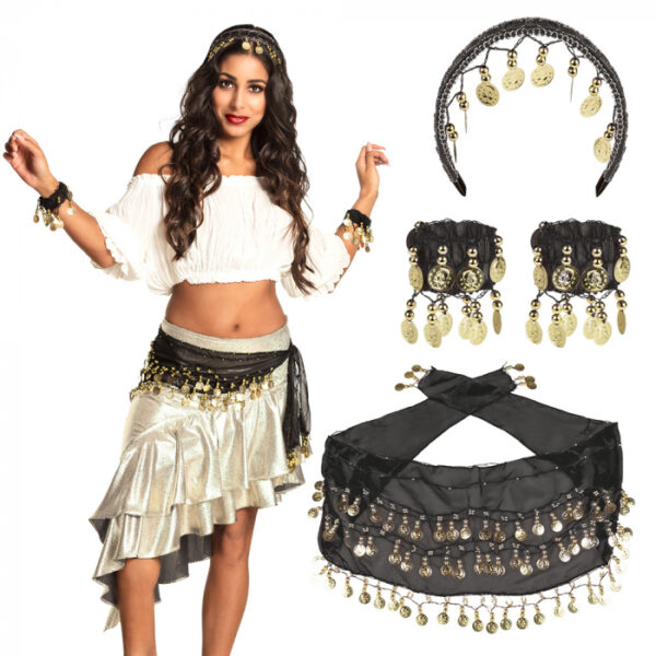 Set Gypy / Belly dance zwart