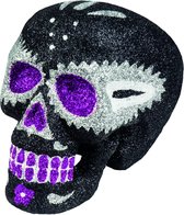 Sugar Skull glitter zwart