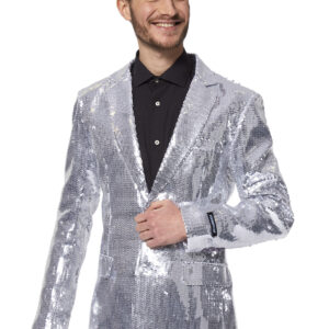 Suitmeister blazer Sequins Silver