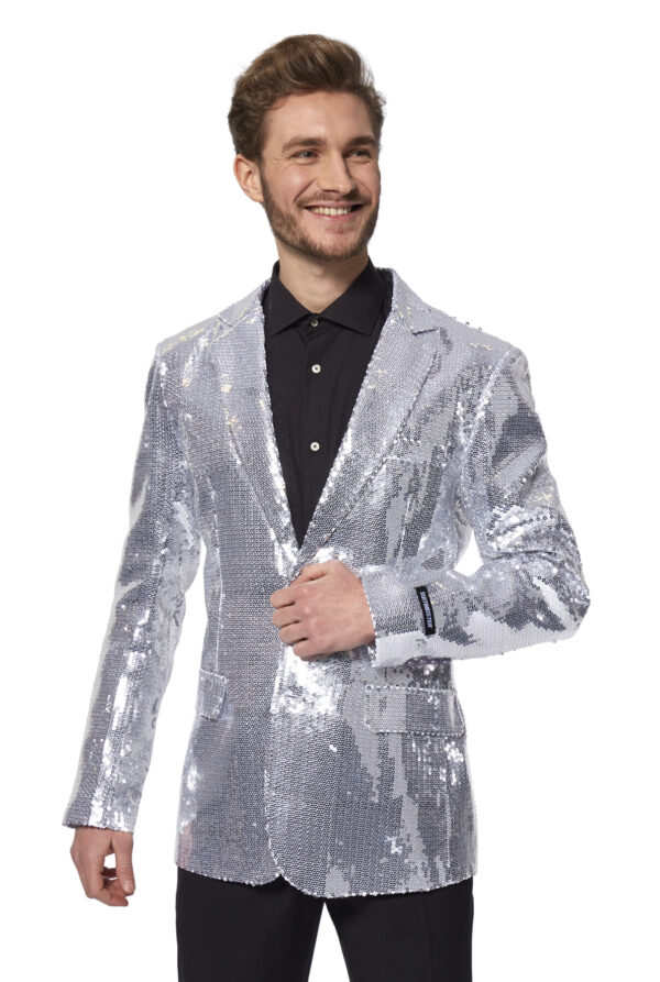 Suitmeister blazer Sequins Silver