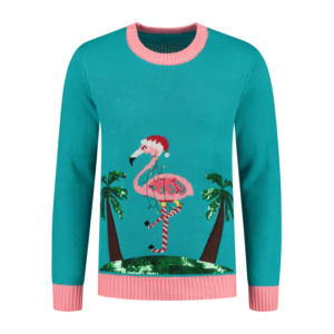 Sweater Caribbean Flamingo with led