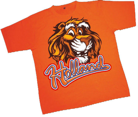 T-Shirt Holland leeuw cartoon
