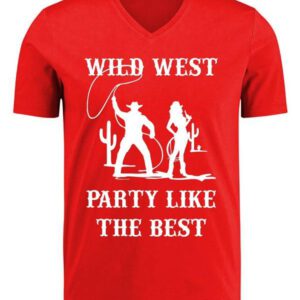 T-shirt rood heren Wild West