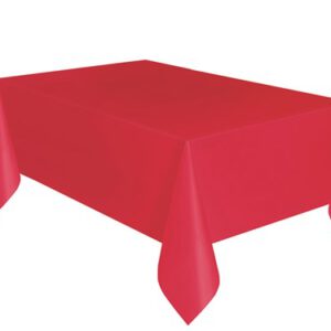 Tafelkleed rood plastic