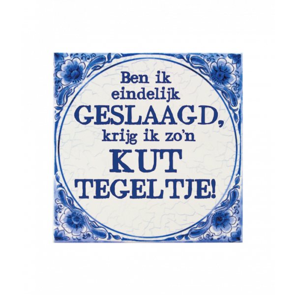 Tegels delfts blauw - Geslaagd Kut