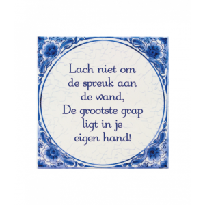 Tegels delfts blauw - Grootste grap