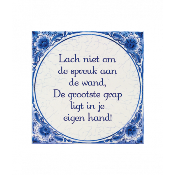 Tegels delfts blauw - Grootste grap