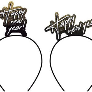 Tiara "Happy New Year" 4 stuks