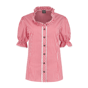 Tiroler blouse rood dames - basic H-2602