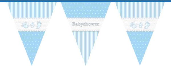 Vlaggenlijn PE Babyshower jongen