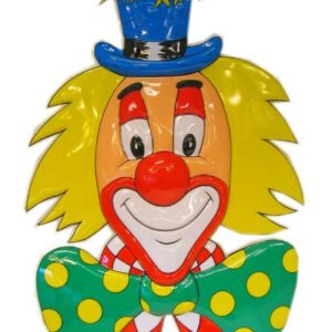 Wanddeco Clown met hoed vogelnest